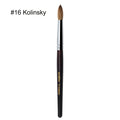 Aridito Round Head Kolinsky Acrylic Nail Art Brush Red Wine Color Wooden Handle for Professional Manicure Home Salon (Size 8 10 12 14)