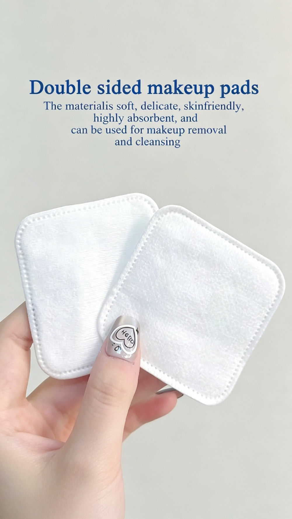 2 BOXES of Disposable Boxed Square Cleansing Pads, Extra Thick, Soft And Light Beige-Friendly, Wet And Dry, Suitable for Daily Cleansing And Skincare, 2.76 X 2.36 inch, 100pcs/Box