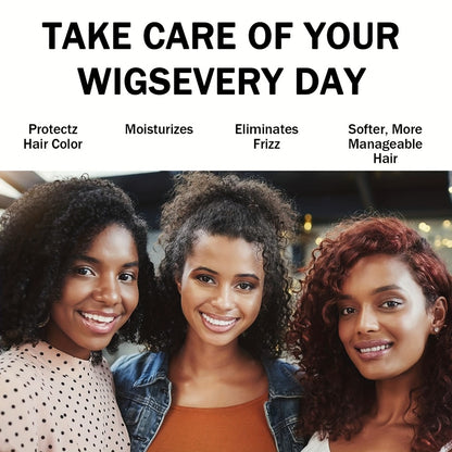 Wig Care Spray and Shampoo Set Anti-Frizz Deep Clean for Synthetic Human Hair & Braided Wigs Extends Wig Life Restores Softness & Shine 1 Set
