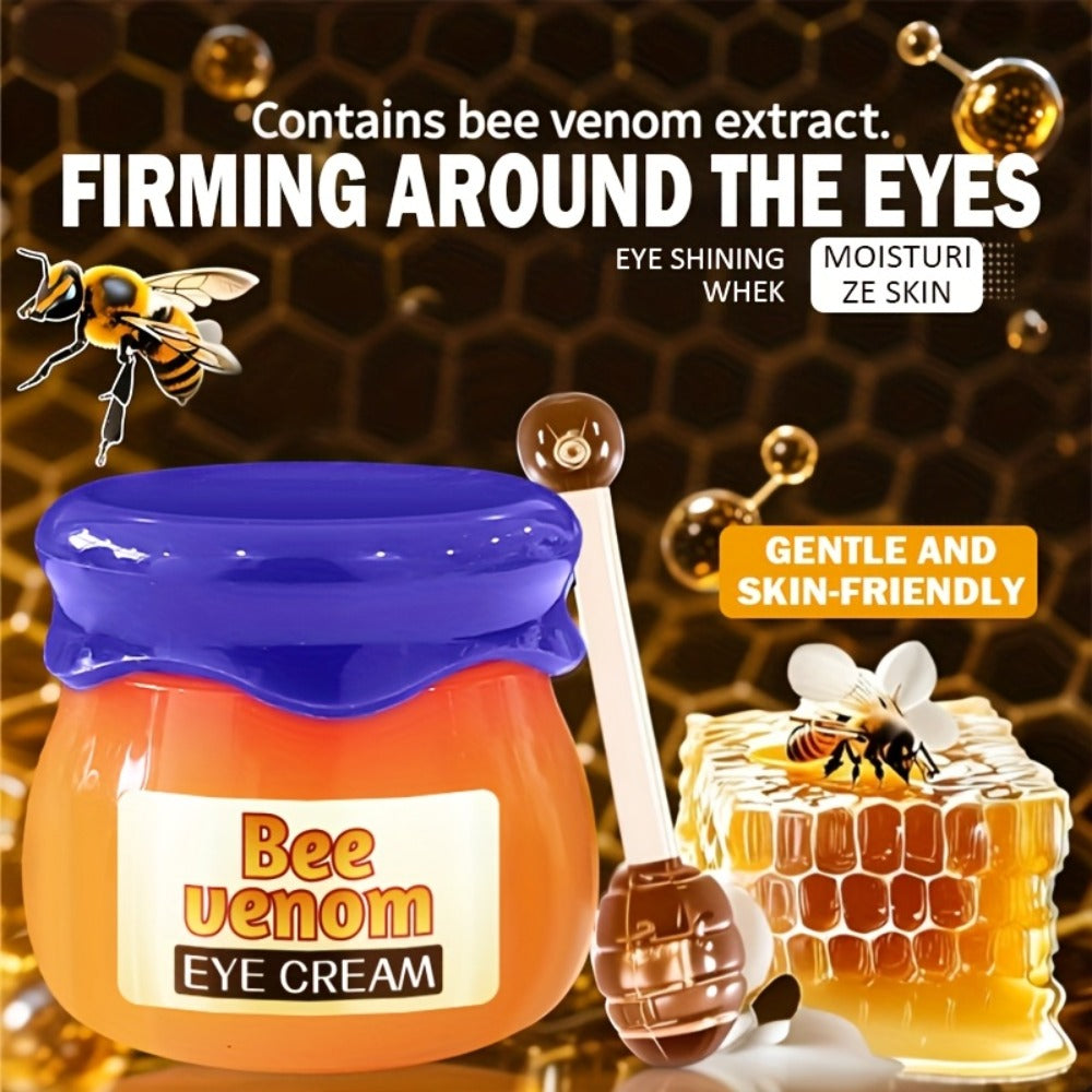 Buy One, Get Four Free. 5pcs Instant Lifting and Firming Bee Venom Eye Cream, Immediate Lifting and Firming Eye Antioxidant, Suitable for Puffy Eyes and Dark Circles, the Appearance of Dark Circles, Bags, and Wrinkles, Signs of Aging, Witness