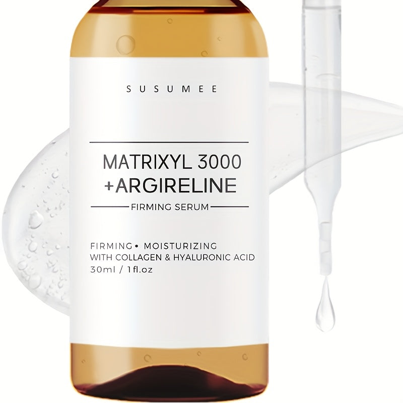 SUSUMEE Matrixyl 3000 + Argireline Firming Serum, with Collagen, Hyaluronic Acid & Peptides -Firming & Moisturizing, Alcohol-Free, 1.01oz/1fl. Oz