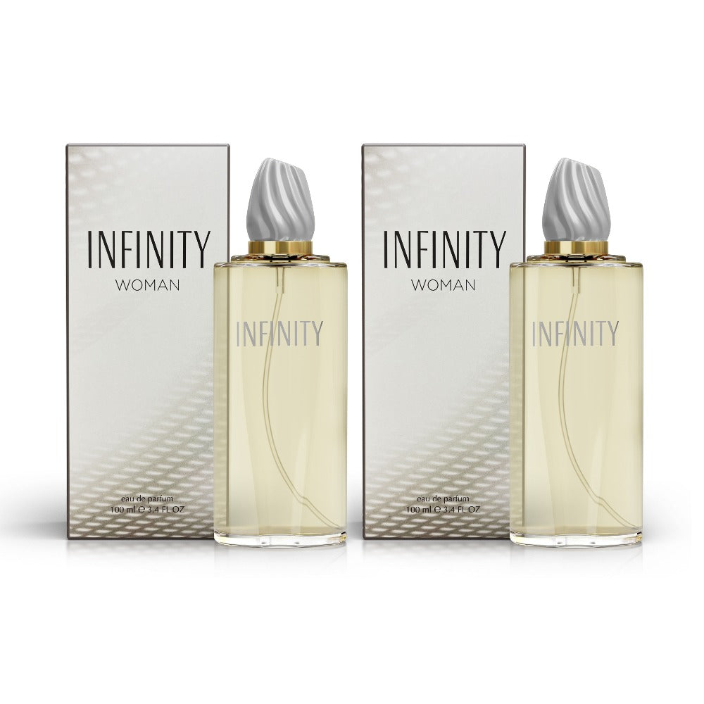 Women's Perfume Infinity Woman Eau de Parfum – Freesia, Violet & Sandalwood, Floral Fresh Long Lasting Fragrance Spray for Women, Timeless Elegant Scent, Multiple Sizes, Perfect Gift for Her