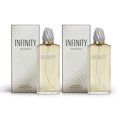 Women's Perfume Infinity Woman Eau de Parfum – Freesia, Violet & Sandalwood, Floral Fresh Long Lasting Fragrance Spray for Women, Timeless Elegant Scent, Multiple Sizes, Perfect Gift for Her