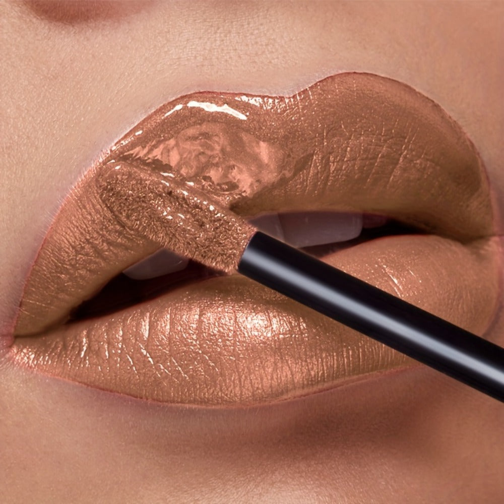 Shimmer Liquid Lipstick — Highly Pigmented Metallic Lip Gloss | Long-Lasting Non-Sticky | Plant Squalane Formula | 24 Shades for All Skin Types
