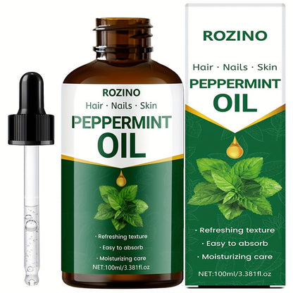Peppermint Essential Oil 100% Pure — Multipurpose Plant Essential Oil for Massage, Skin Care, Hair, Nails, Face, Body & Aromatherapy, 100ml