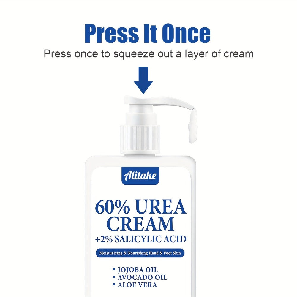 60% Urea Cream Foot Cream with 2% Salicylic Acid Natural Plant Extracts with Salicylic Acid, Shea Butter And Avocado Oil - Moisturizer for Dry Knees, Elbows, Hands And Heels, The Perfect Gift, Gift for Mom. Gifts for Women, Local Warehouse