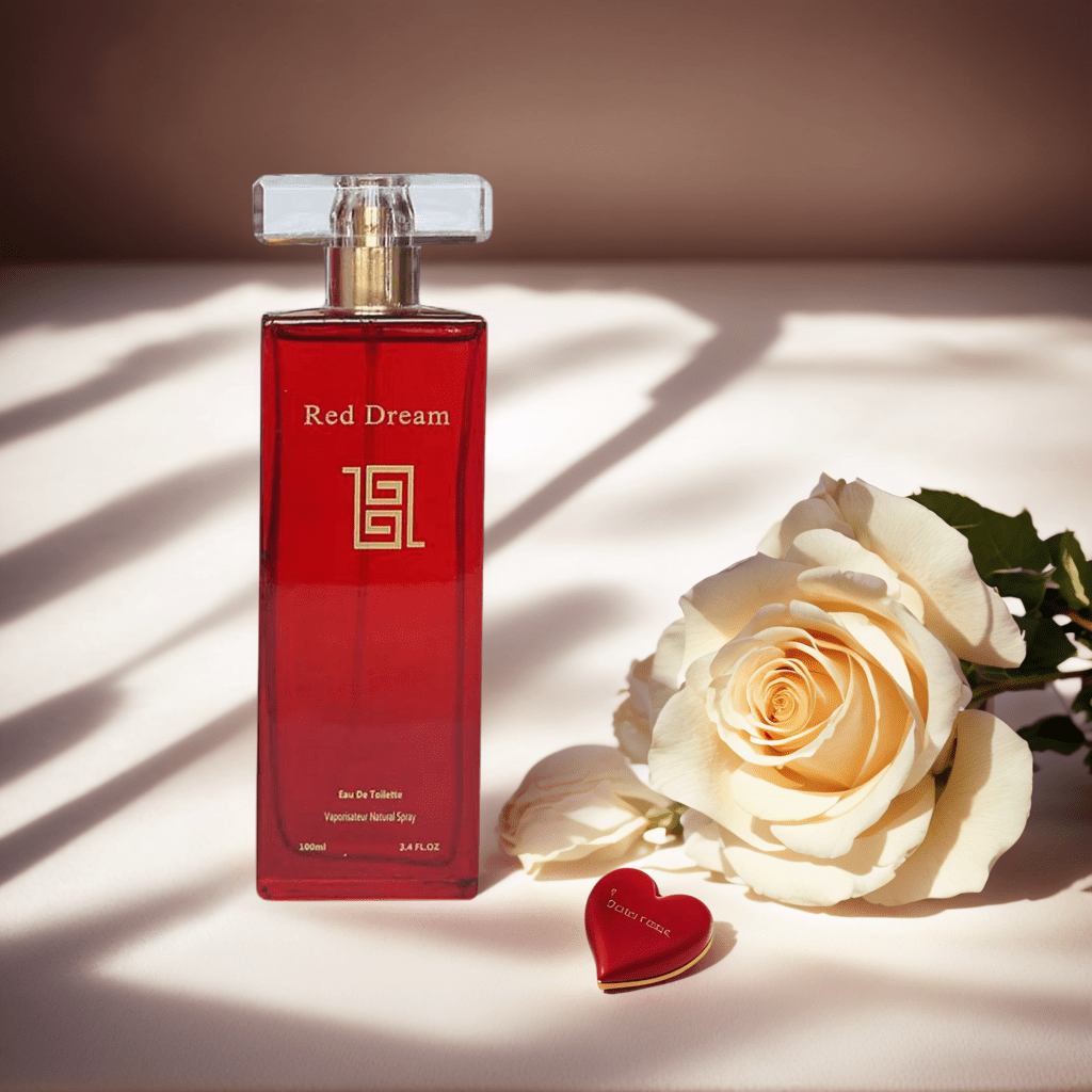 3.4fl.oz Women'S Luxury Perfume - Long-Lasting Floral Scent, Elegant Red Liquid Perfume with Golden & Heart-Shaped Accent, Travel-Friendly Spray for Day to Night Wear, Perfect Gift for Women, Fresh & Sophisticated Fragrance for On-the-Go Use