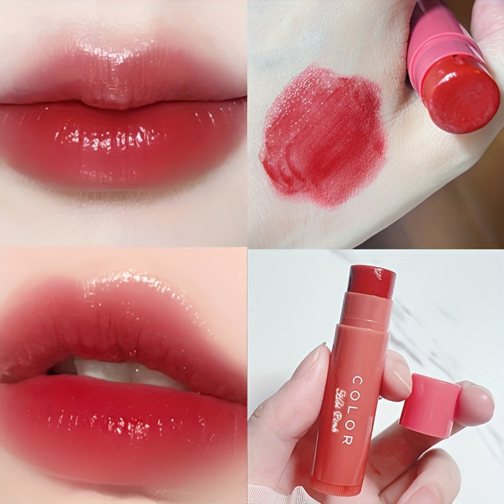 Moisturizing Lipstick Set 3pcs, Long-Lasting Hydrating Lip Color, Glossy Finish, Brightening Lip Liner Effect, Valentine's Day Gift for Women & Girls