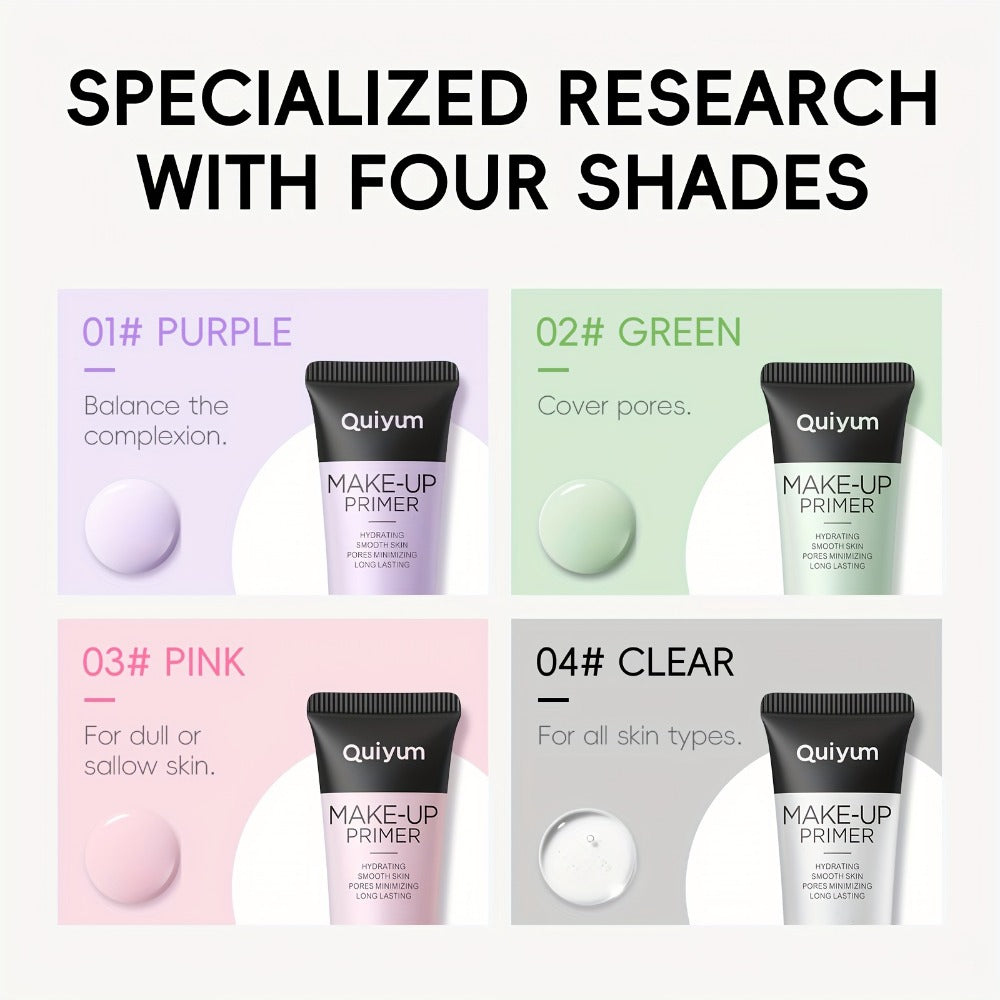 Makeup Primer Set 2 Pcs - Pore Minimizing Oil Control Smoothing Base for Flawless Long-Lasting Foundation, Lightweight Formula for All Skin Types