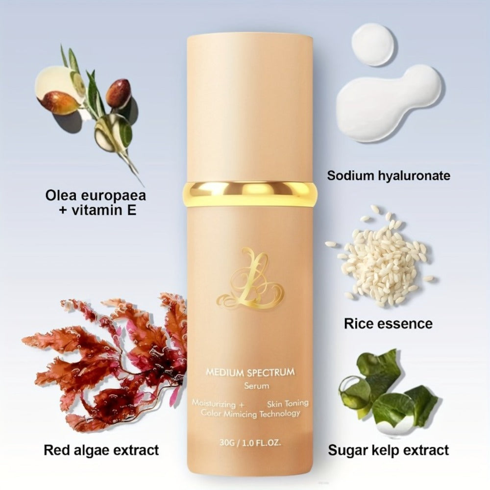 Liquid Foundation Color Changing 4-in-1 Full Coverage Waterproof Concealer Foundation, Medium Spectrum Formula for All Skin Tones, Natural Finish Makeup for Light to Beige Complexions
