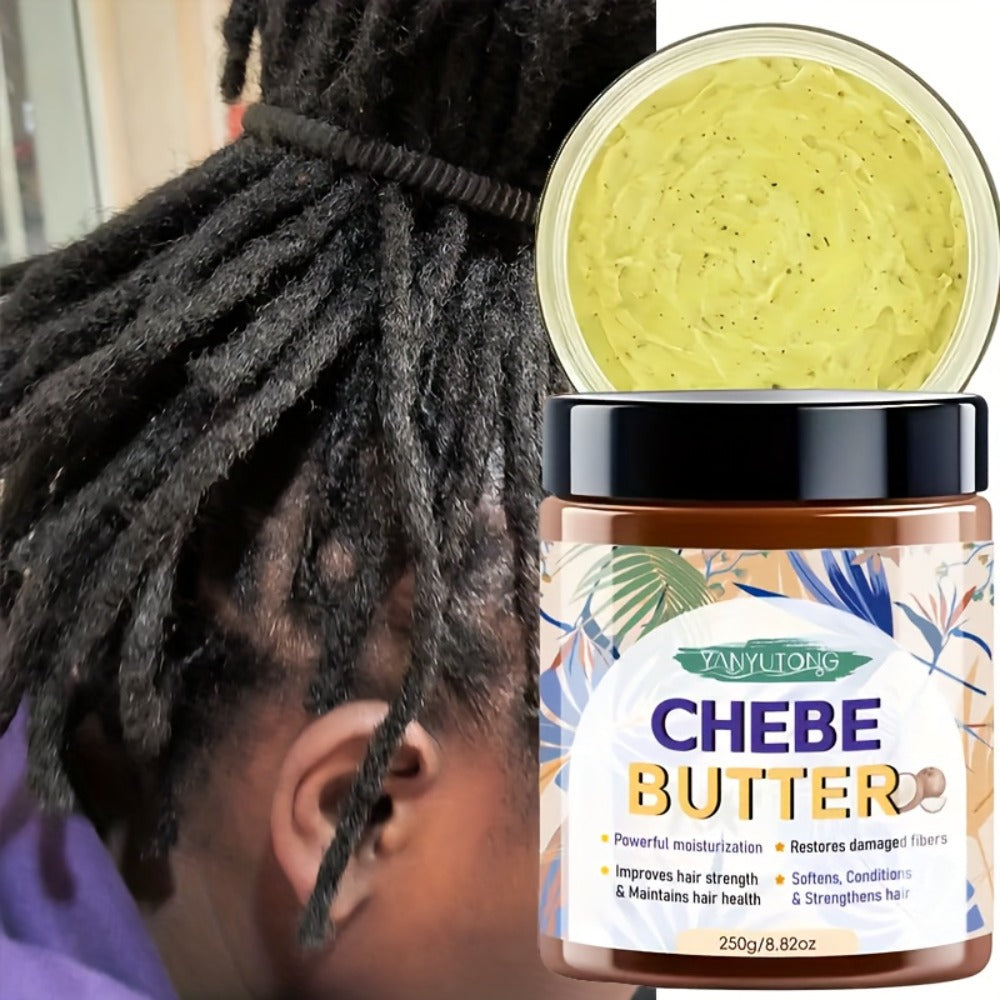 Chebe Hair Butter Masque with African Shea, Castor & Batana Oils – Deep Conditioning Treatment for Curly Hair | Gentle, Non-Irritating | 250g