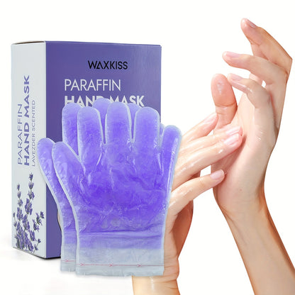 Paraffin Hand & Foot Mask — WAXKISS Moisturizing Wax Mask Set, Lavender & Grapefruit Scent, Non-Greasy Skin Softening Treatment | Portable Hand Foot Care Kit
