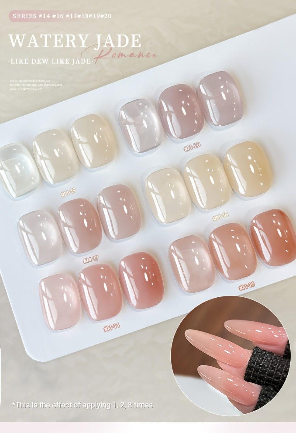 XEIJAYI 6pcs/Set 0.51oz New Popular Nail Gel Semi Permanent Nail Art Soaking LED Nail Salon Nail Salon Gel