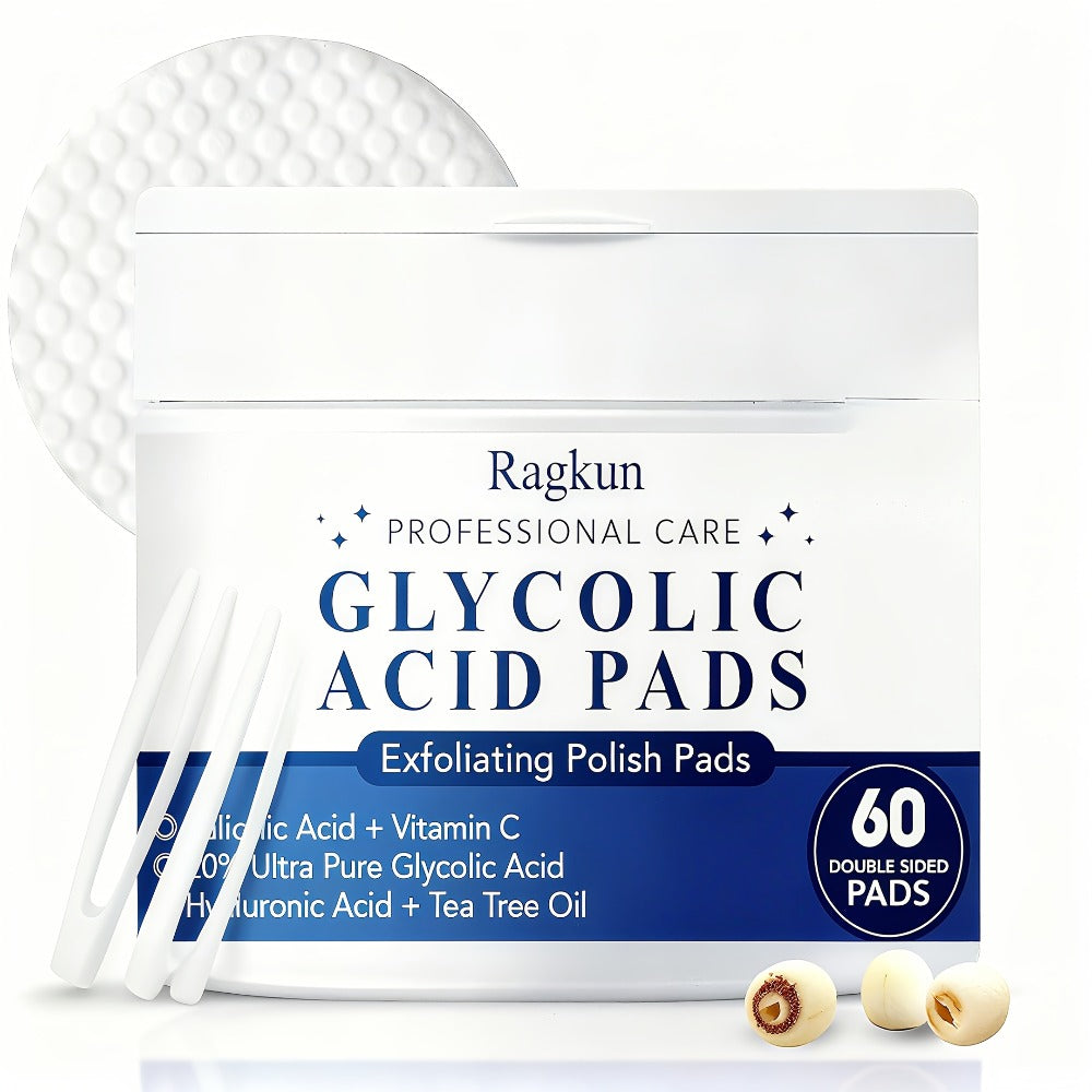 Exfoliating Face Pads 60 Counts Toner Pads with Vitamin C And Tea Tree Oil, Deep Cleanse, Reduce Dark Spots And Brighten Skin