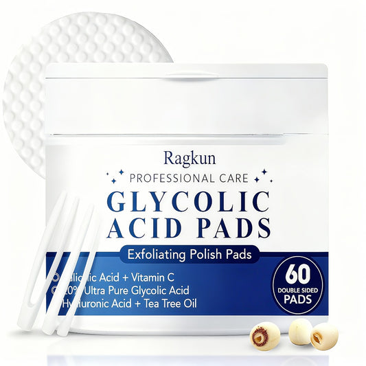 Exfoliating Face Pads 60 Counts Toner Pads with Vitamin C And Tea Tree Oil, Deep Cleanse, Reduce Dark Spots And Brighten Skin