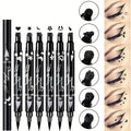 6pcs Eyeliner Pen • Waterproof Oil Proof Smudge Free • Double Head Eyeliner SealEyeliner • Suitable for Holidays, Easter Christmas Mother's Day Valentine's Day • HolidayGift