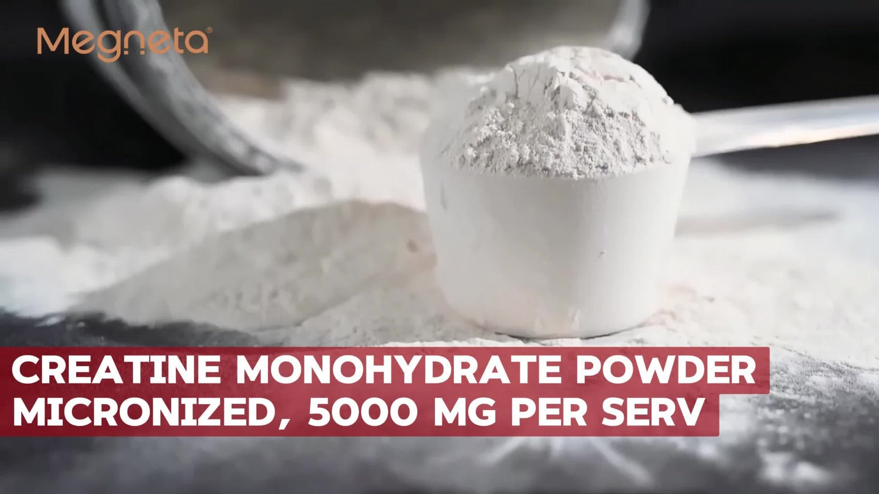 Creatine Monohydrate (Micronized, 5000 Mg Per Serving) - Strength, Power, Recharge, Focus - No Artificial Sweeteners And Flavors - 300 G (60 Servings)