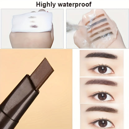 Eyebrow Pencil 12 Pack Double-Headed Automatic Waterproof Brow Pencil with Brush Tip 5 Colors Natural Makeup Long-Lasting Precision Eyebrow Definer for Women