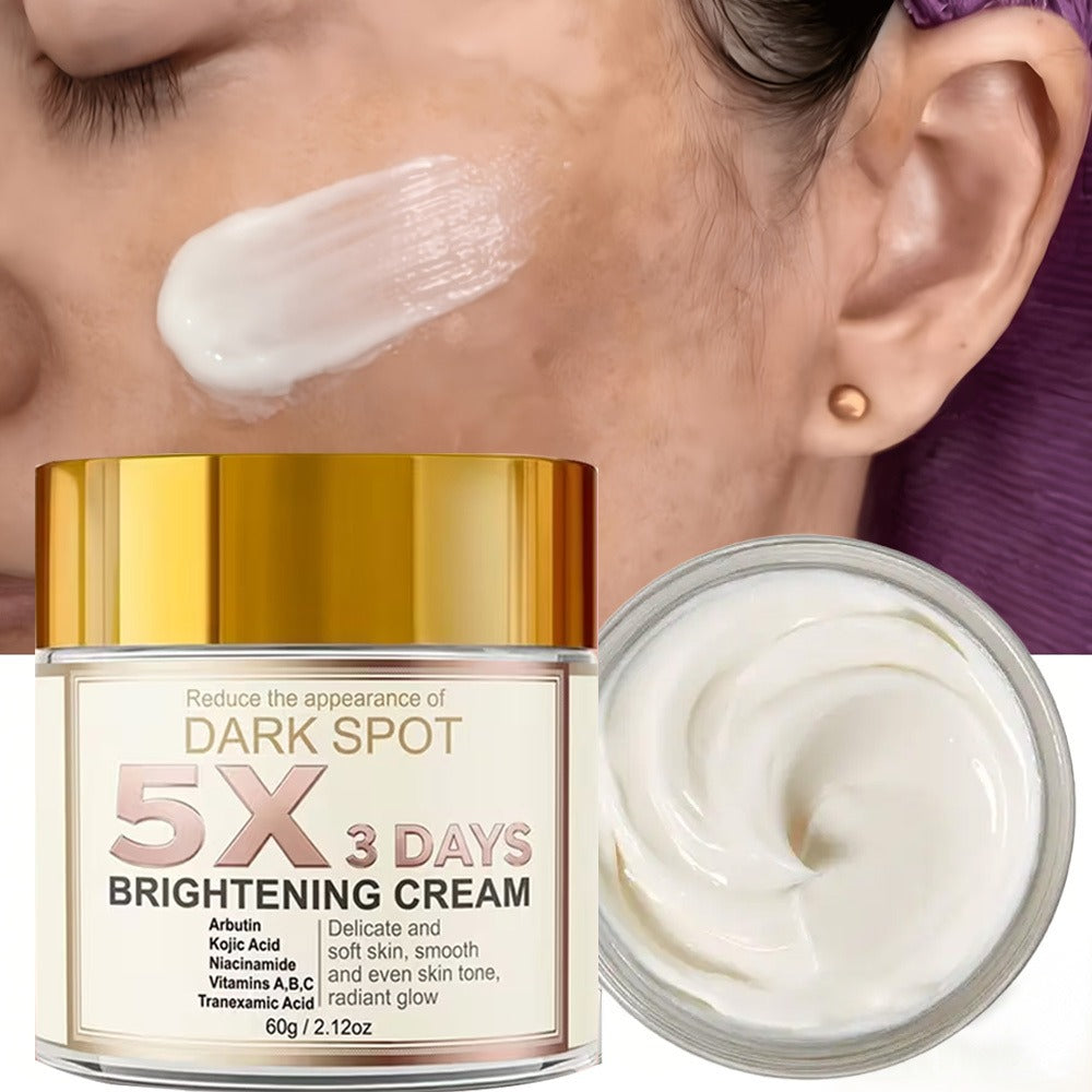 2pcs Brightening Cream with Vitamin C, Niacinamide, and Snow Grass Extract- Unscented Moisturizing Cream, Hypoallergenic- Suitable for Dry Skin, Light Beige, Dark Spots and Pigmentation-Skin Care for Intimate Areas, Underarms, Buttocks, and Thighs