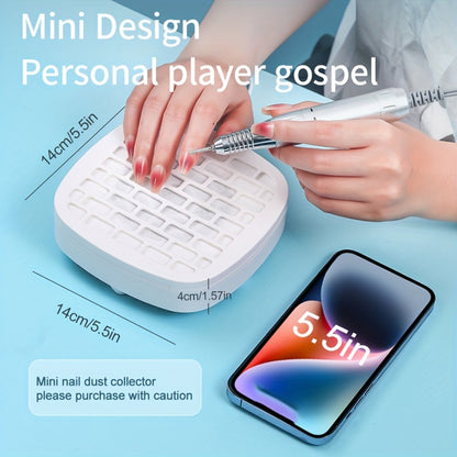 Nail Dust Collector Mini USB Electric Nail Vacuum Cleaner with 10 Filter Pads Strong Suction Portable Nail Dust Suction Machine for Acrylic Gel Manicure Pedicure Home Salon Travel