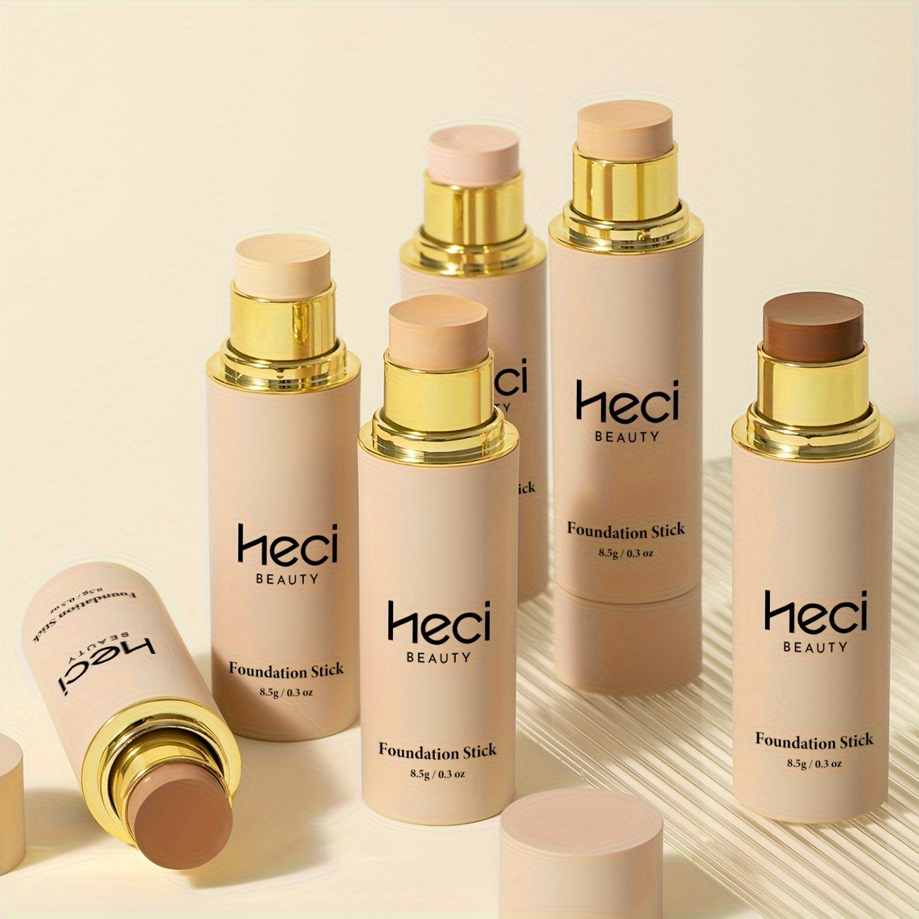 2pcsConcealer Foundation Stick Full Coverage, Moisturizing CC Cream, Waterproof And Long-Lasting, Light-weight Cream-natural Matte Finish for Light Beige to Medium Tan Skin Tones, Multi-purpose Cream Foundation Flawless Makeup