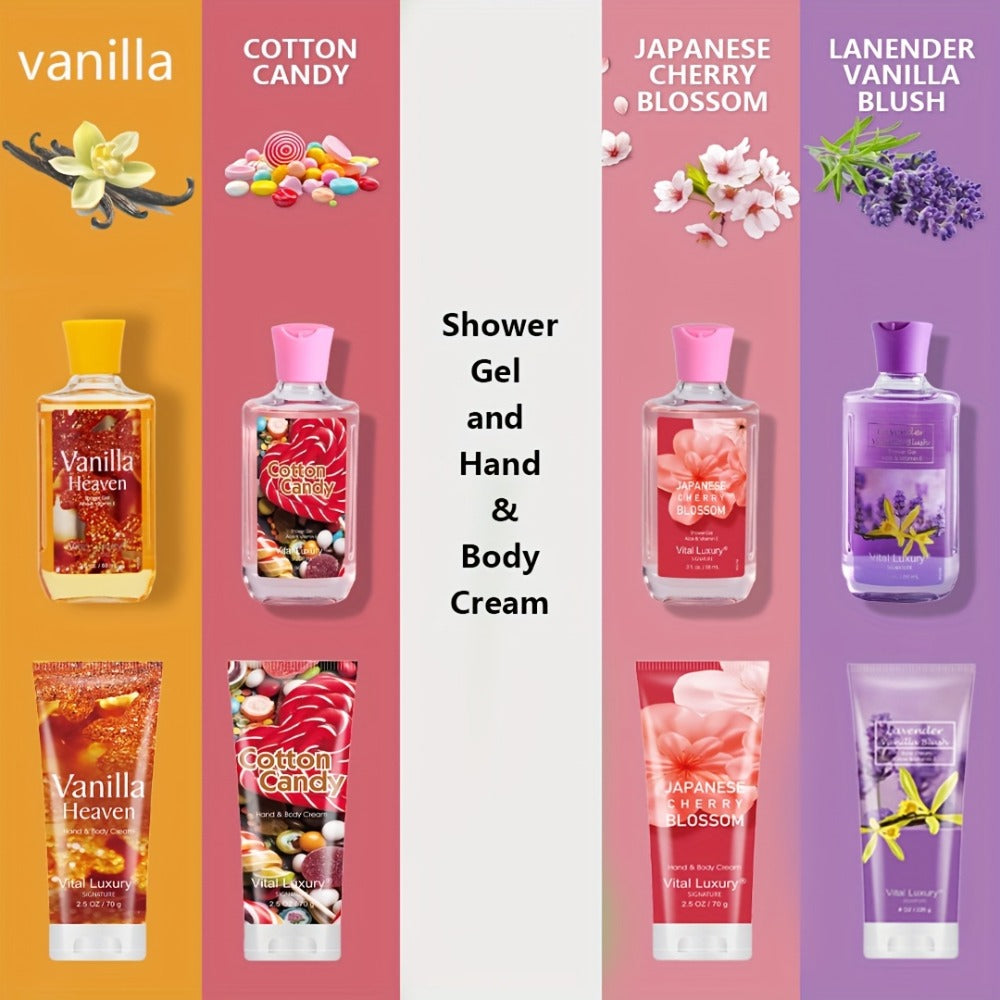 [2pcs Body Set] 2pcs Body Set, Multi Scented Fragrance Bath Salt Shower Gel & 2in1 Body Lotion | Home Spa Set & Shower Fragrance Set | Perfect Gift for Birthday, Christmas, Mother's And Father's Day, 88ml+70g, Easy to Carry for Travel Vacation