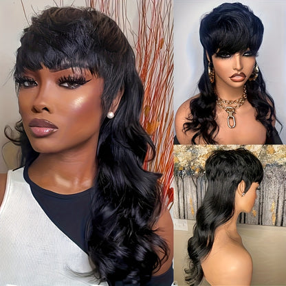 Deep Wave Wig Synthetic Long Hair 150% Density — Voluminous Curly Rose Net Cap Wig in Golden Brown Black, 22 & 24 Inch Easy Style for Women Parties Festivals Daily Wear
