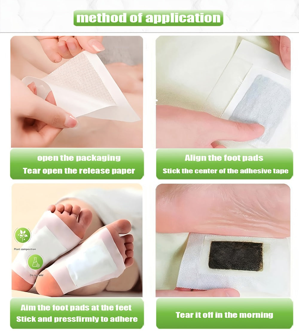 30/40/150 Deep Cleaning And Care Foot Patches - Green Natural Bamboo Vinegar Ginger Powder Plant Ingredients, Enhance Cleaning And Moisturizing Effects, Foot Massage Pad After Foot Bath - Home Portable Foot Scrubbing And Health Care