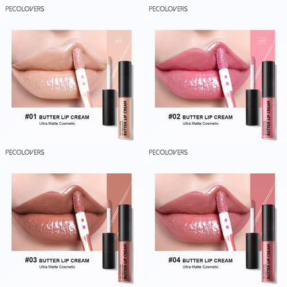 Lip Gloss Set 9pcs Moisturizing Lip Glaze Long Lasting Non-Greasy Liquid Lipstick with Mirror - Berry Pink Red Glossy Lip Color Gift for Women