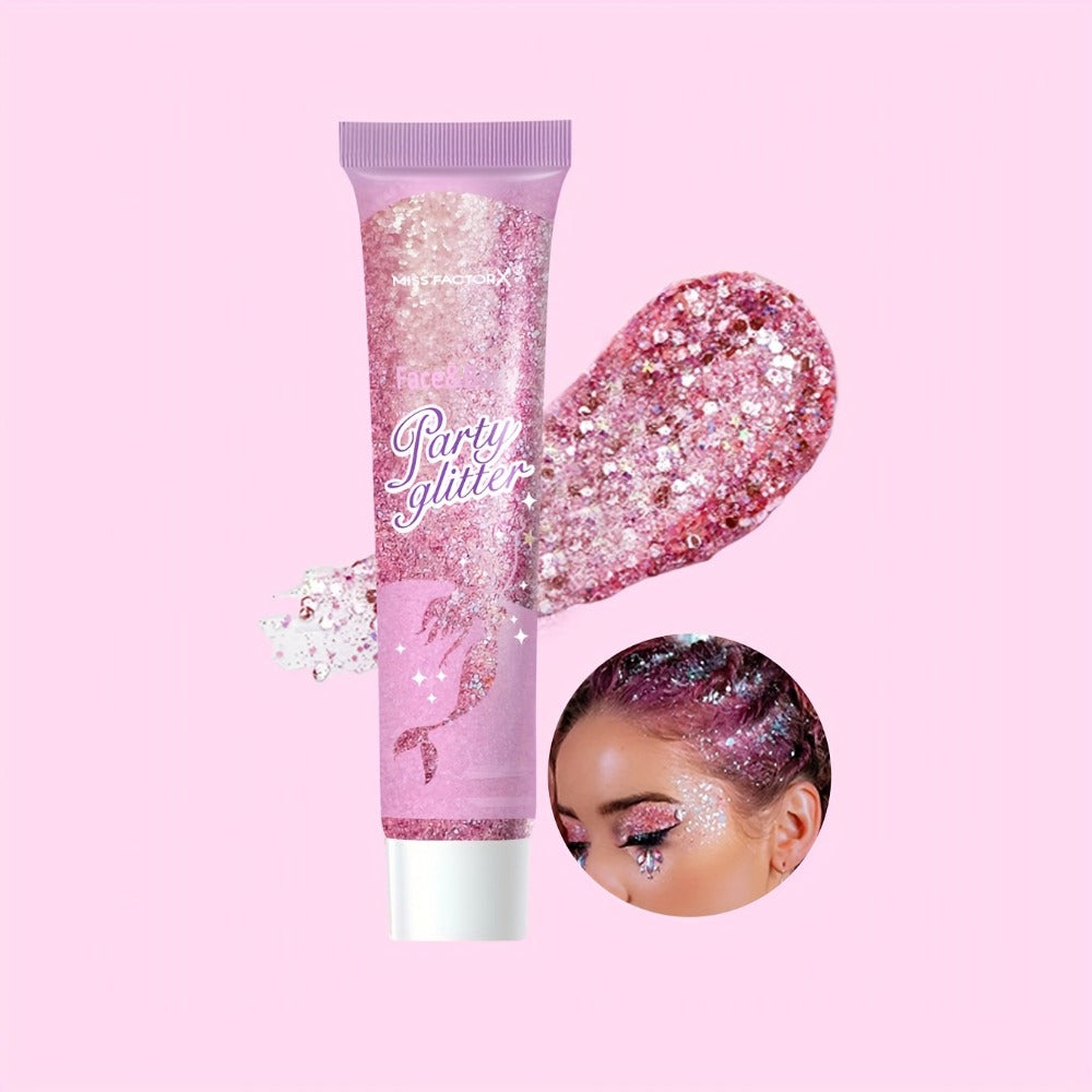 10 Color Set Face & Body Glitter - Cosmetic-Grade Holographic Glitter Gel - Makeup For Festivals, Raves, Anime Cosplay - Safe For Face, Easy Application & Removal