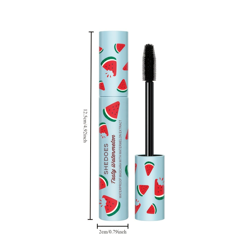 Buy One Get One Free 2pcs Watermelon Mascara Waterproof Lengthened Thickened Curled Natural Extension Long-lasting Hold Suitable for Beginners