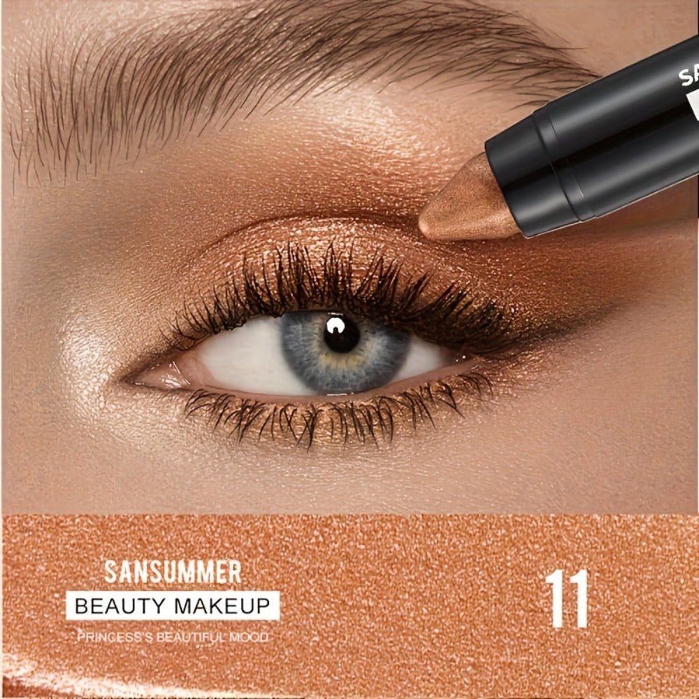 Eyeshadow Stick Set 7 Pcs - Waterproof Pearlescent Matte Shimmer & Metallic Finish, Long-Lasting Natural Eye Makeup, Easy Blendable Daily Look, Valentine's Day Mother's Day Gift for Women