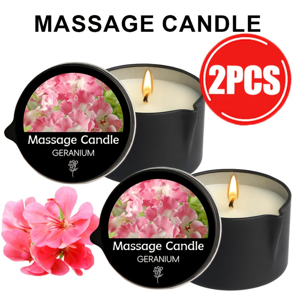 EVODUCK 6pcs/2pcs/1pc 2-In-1 Massage Oil Candle with Essential Oil Luxury Scented Candle with Soy Wax – Warm Moisturizing Body Lotion – Nail Salon, Spa, Pedicure, Beauty, Wedding, Christmas, Valentine'S Day Gift for Women (Total 12Oz/ – Each 2Oz)