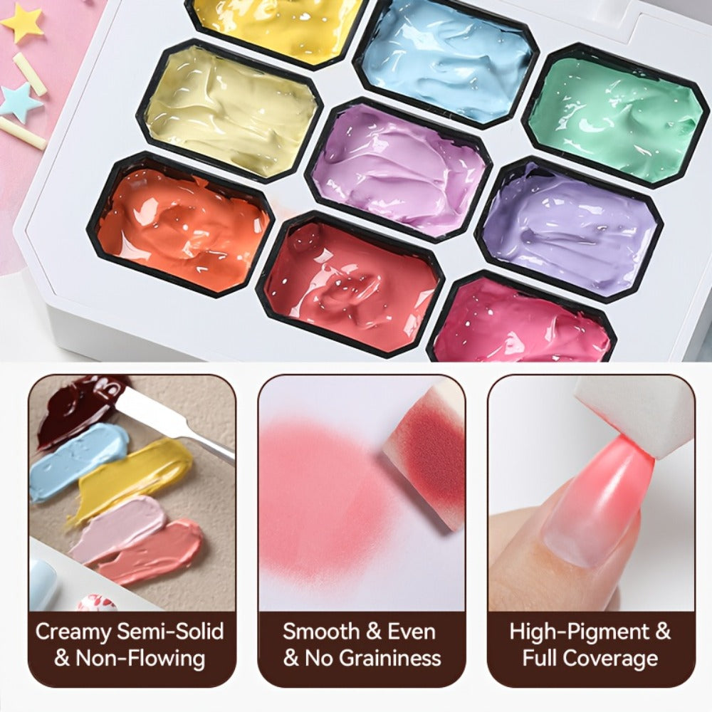UR SUGAR 4IN1 Pat Ombre Gel Nail Polish Easy Gradient Painting Gel for DIY French Nail Manicure Solid Varnishes Paint Art Gel