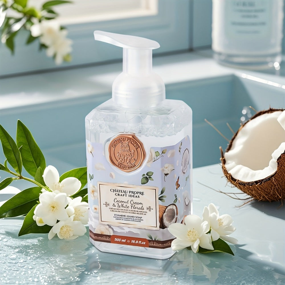 1pc/2pcs Foaming Hand Soap, Ethically Made, 16.9fl.oz (500ml), Fresh Smell. Good for Bathroom, Kitchen And Bedroom. Good Choice for.