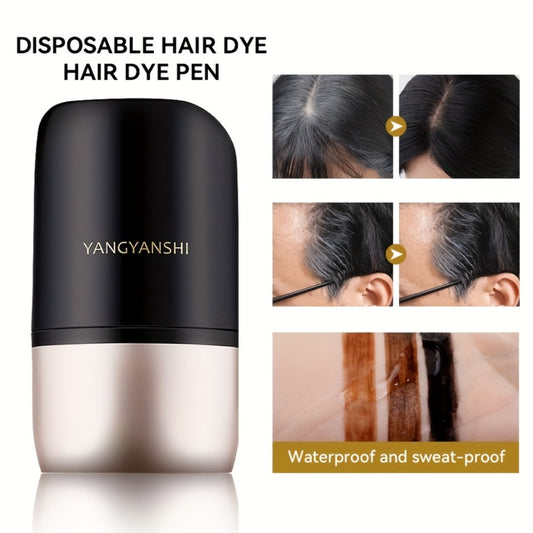 Hair Dye Stick - Hair Coloring Pen, Quick Coverage for Gray Hair, Long-lasting Waterproof and Sweatproof, Easy to Use, Colorfast, Does Not Stain Clothes