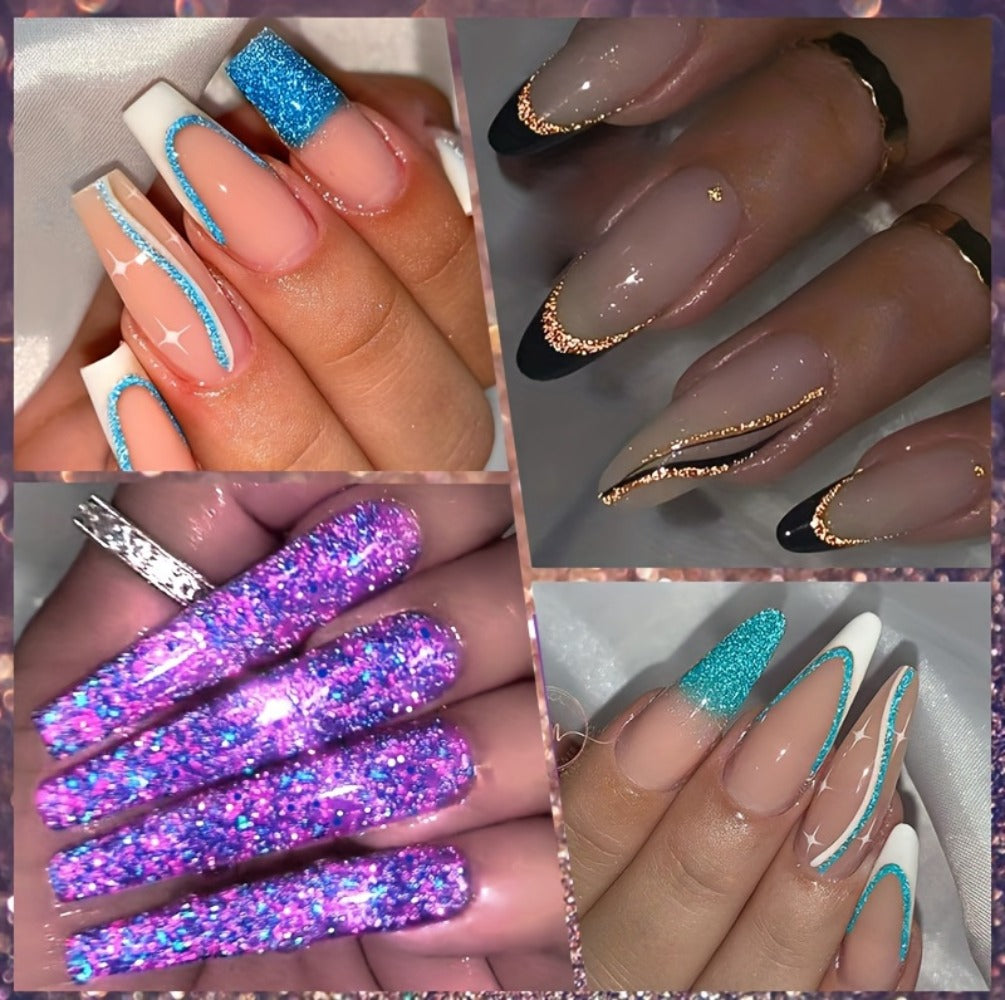 LILYCUTE 0.17oz 3pcs/Set Colorful Reflective Line Gel Nail Polish Super Bright Sparkling Glitter Ultra-thin Pull Line Drawing Painting Nail Art Graffiti Stripe Gel