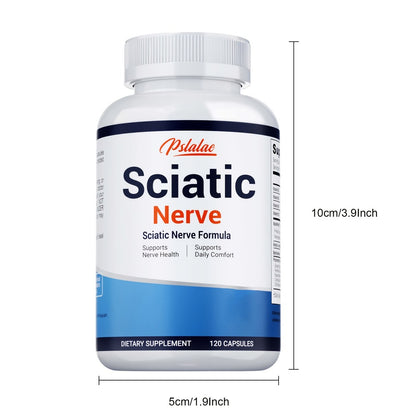 Sciatic Nerve Support Supplement 120 Capsules | Vitamin B Complex Acetyl-L-Carnitine & Benfotiamine Formula | Bone & Nerve Health Support | Gluten-Free for Men and Women