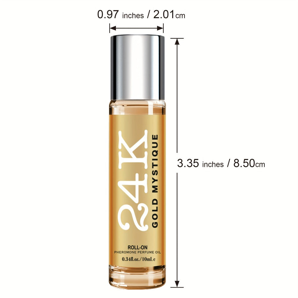 Pheromone Cologne for Men Roll-On Perfume Oil - Attract Women Long Lasting Fragrance Body Oil with Natural Pheromones for Dating & Social Confidence
