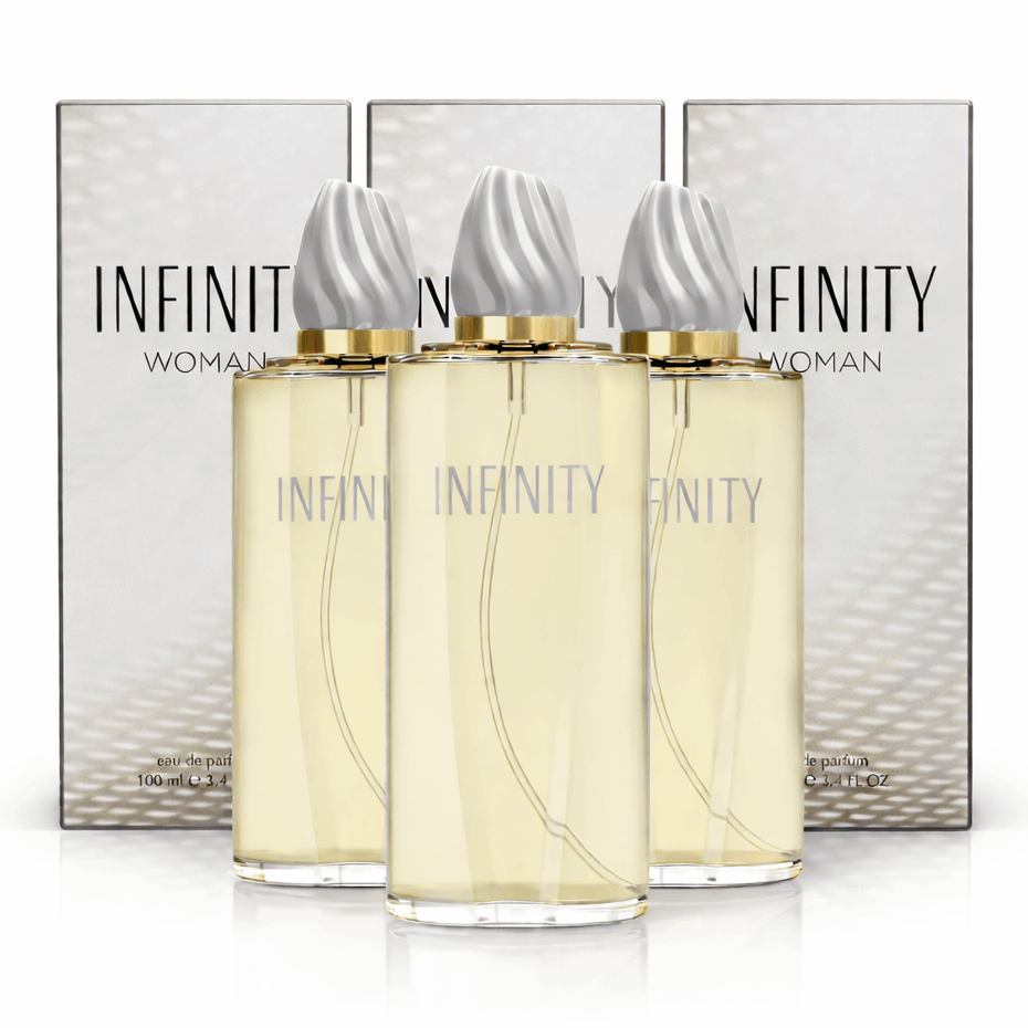 Women's Perfume Infinity Woman Eau de Parfum – Freesia, Violet & Sandalwood, Floral Fresh Long Lasting Fragrance Spray for Women, Timeless Elegant Scent, Multiple Sizes, Perfect Gift for Her