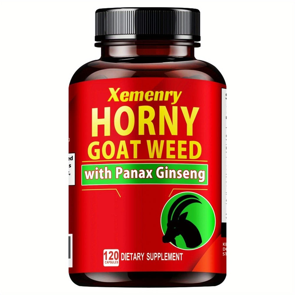 Horny Goat Weed - Replenish Energies, Premium Blended Formula - 120pcs