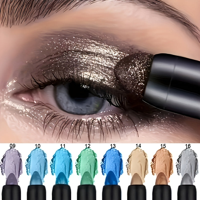 8/16pcs color Shimmery eye shadow pen eyeliner fluorescent pen eyeliner gel pen suitable for various holiday/party makeup tools Perfect gift for Mother's Day