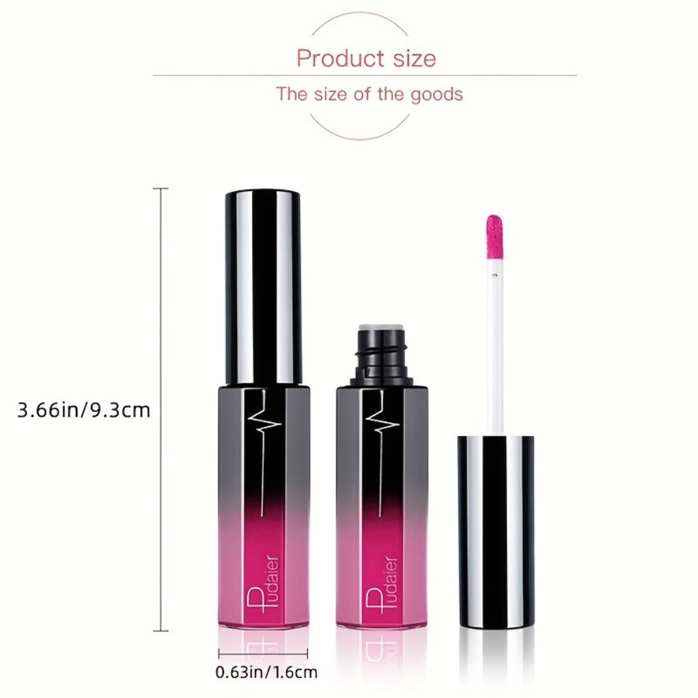 Matte Liquid Lipstick Velvet Finish 24H Waterproof - Long-Lasting High Pigment Anti-Smudge Cup-Proof Lip Glaze 20+ Bold Shades All Skin Tones Pudaier