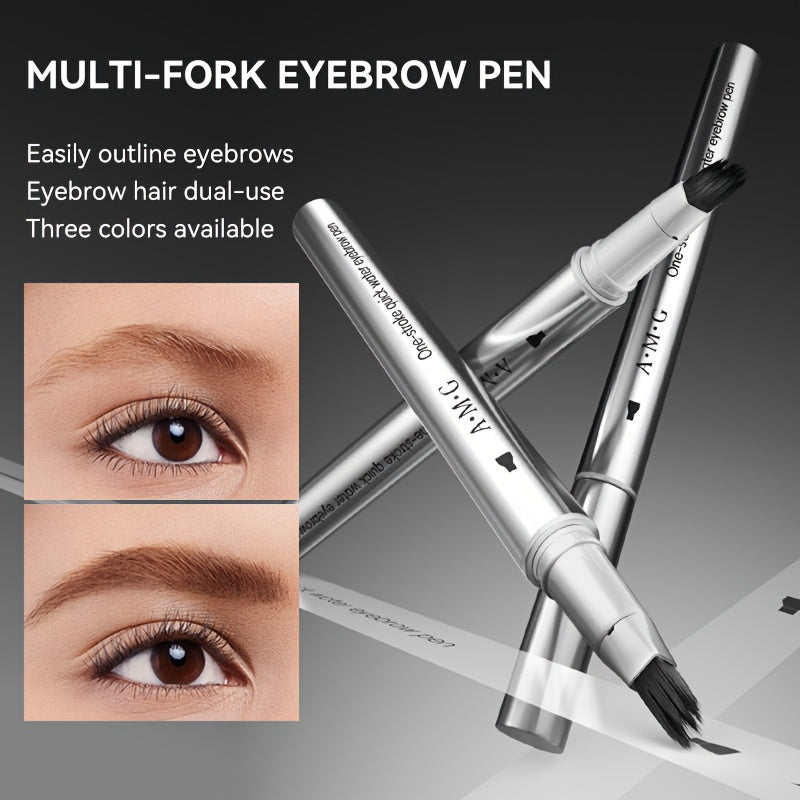 Brush-touch Color Pen, Used for Hairline And Eyebrows, Easily Forms Natural Eyebrows And Natural Hairline, Long-lasting Waterproof And Sweat-proof