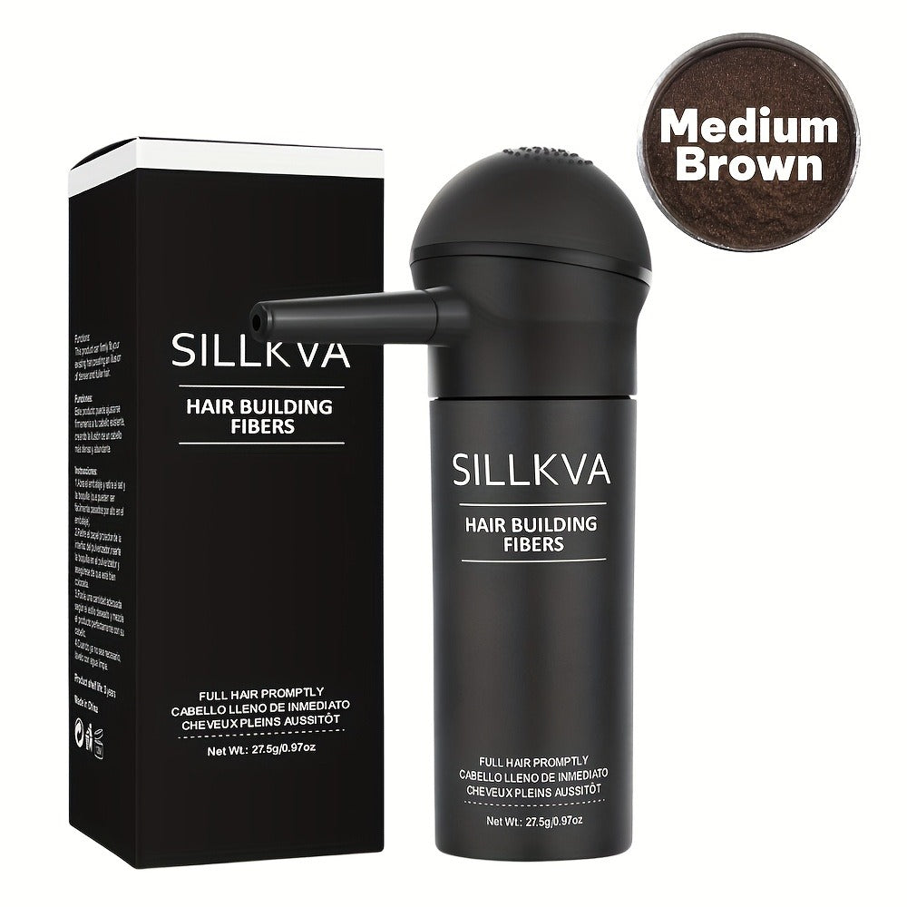 SILLKVA Hair Fiber Spray Applicator Kit - Precision Application For Instant Fullness, Natural Looking Coverage, 0.97oz