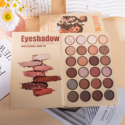 Eyeshadow Palette 43 Colors Book-Style Folding Matte Shimmer Contour Blush Highlighter Powder All-in-One Multifunctional Makeup Palette