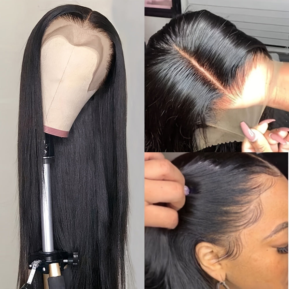 13*4 Straight Lace Front Wigs Lace Front Synthetic Fiber Wigs for Glueless Lace Frontal Wig Pre Plucked with Hair Hairline