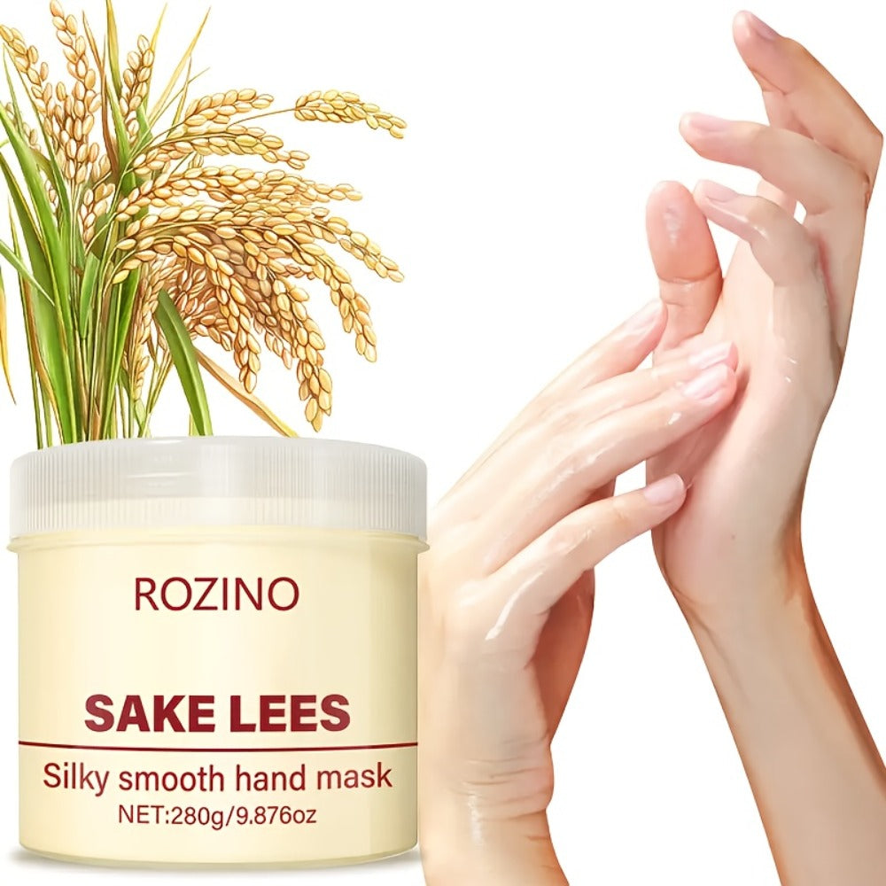 Hand Mask Moisturizing Treatment 280g Distillers Grains Licorice Brightening Formula for Dry Rough Peeling Hands Hypoallergenic Skin Care