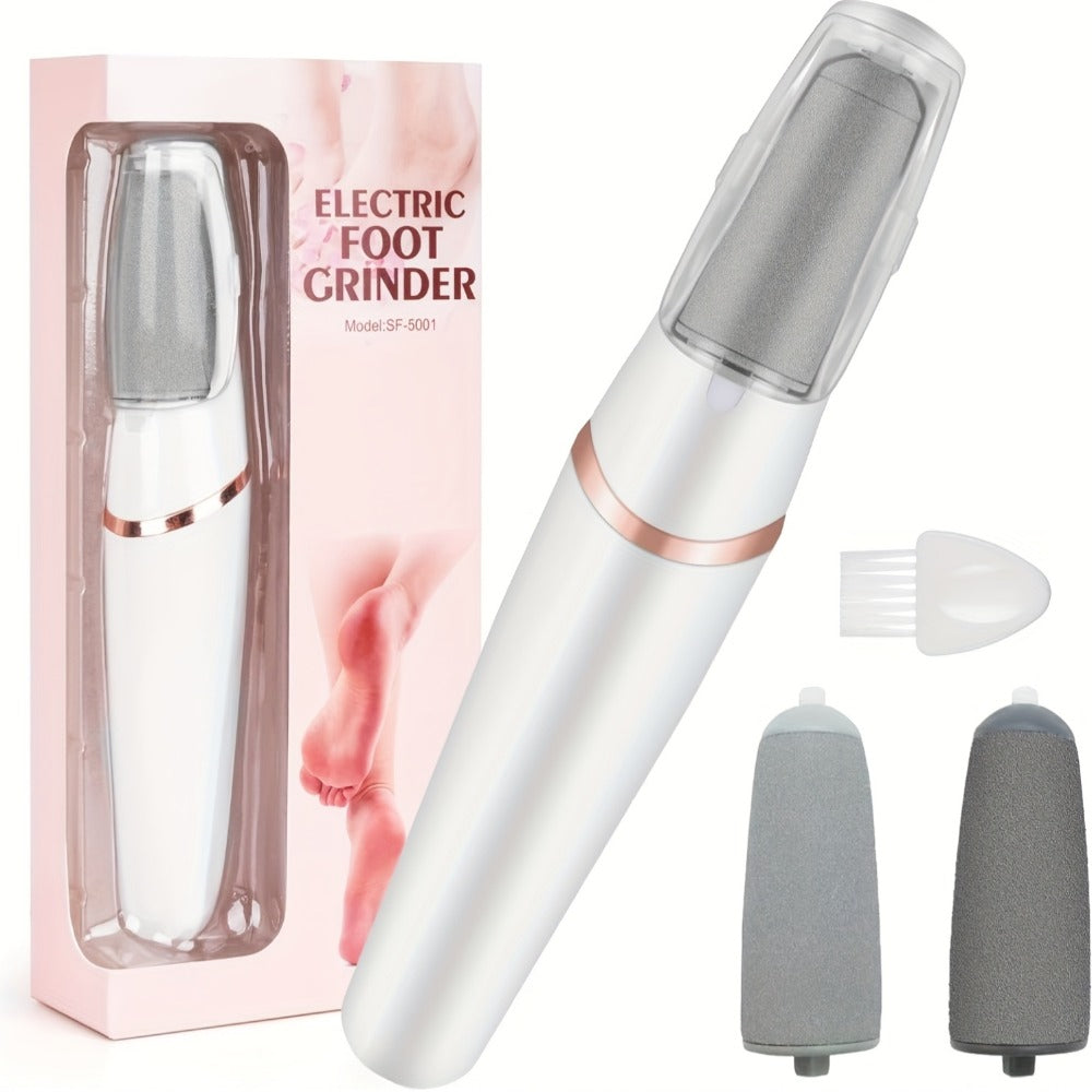 [Foot Remover] 2Set 4Heads And 1Set 2Heads Electric Foot File | Different Foot Grinding Heads, Two Speed Settings | IPX4 | Automatic Lighting | for Foot Removal