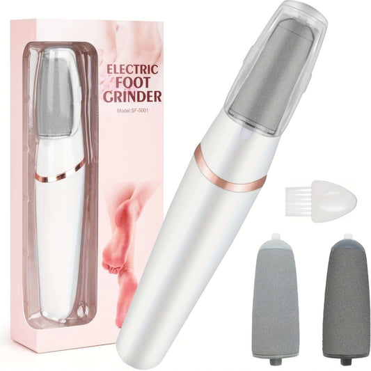 [Foot Remover] 2Set 4Heads And 1Set 2Heads Electric Foot File | Different Foot Grinding Heads, Two Speed Settings | IPX4 | Automatic Lighting | for Foot Removal